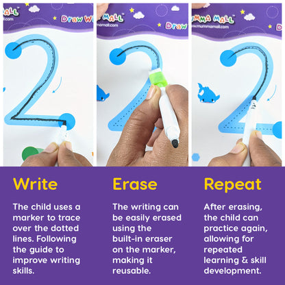 ABC & 123, Structure &Trace Practice Book | Magic Tracing Workbook For Handwriting & Coginitive Skill Improvement | (Free 2000 pages PDF) Encurage Curocity Towards Learning